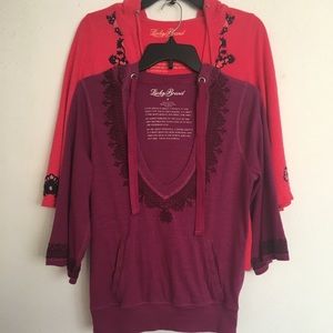Two Lucky Brand pullover hoodies